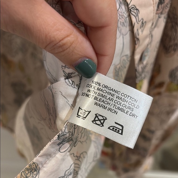 Meadows Floral Long Sleeve Blouse with Peter Pan Collar - NWT - Picture 5 of 5